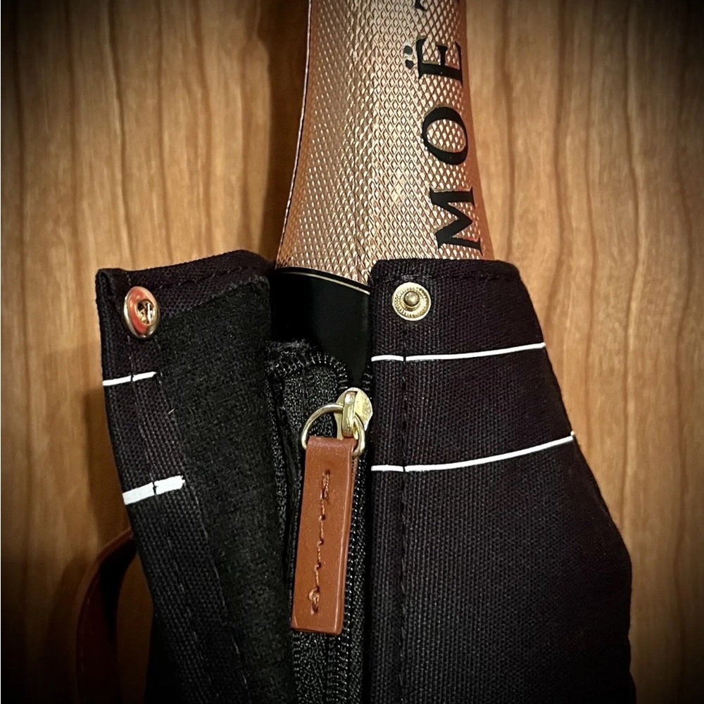 Moët & Chandon leather handle sleeve